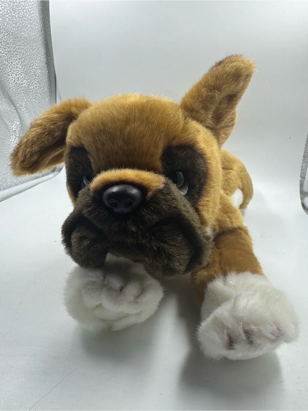 Bearington Collection Roscoe Boxer Plush Stuffed Animal Puppy Dog